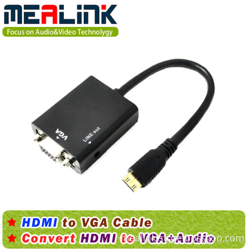 HDMI to VGA+3.5mm Audio Cable